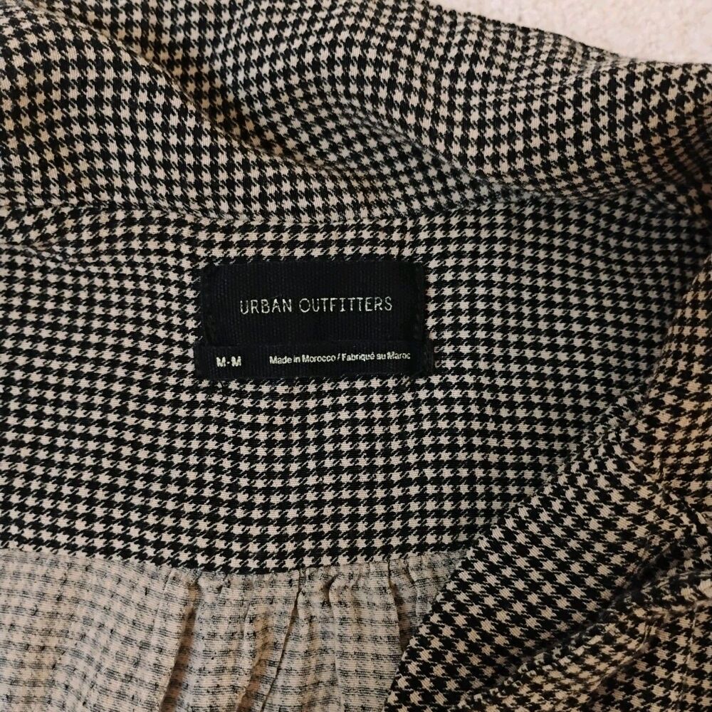 urban outfitters dress Mini Hounds tooth Button Down 50s Country Grunge Sz M - Picture 4 of 9